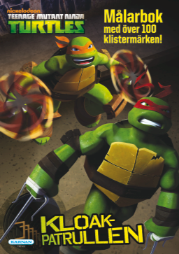 Ninja Turtles, Målarbok med stickers