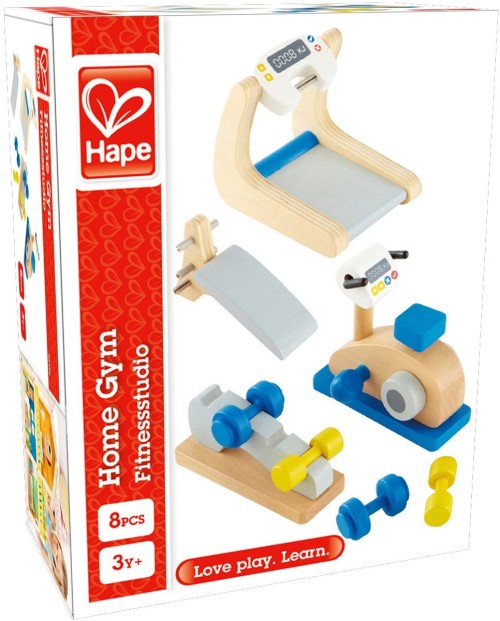 Hape, Fitnessredskap till Dockskåp