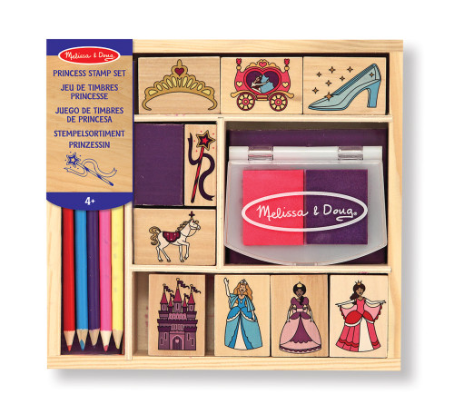 Melissa & Doug, Prinsess-stämpelset