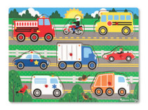 Melissa & Doug, Knoppussel Fordon 8 bitar