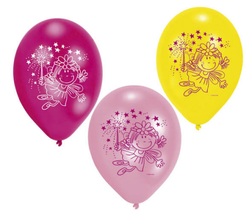 Funky Fairy, Ballonger, 20 cm, 6 st