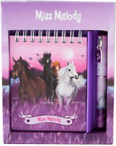 Miss Melody, Anteckningsbok Med Penna, Lila