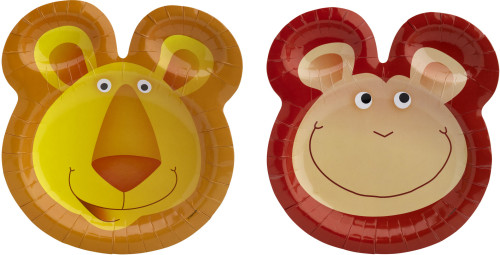 Safari, Figurformad Tallrik, 25 cm, 6 st