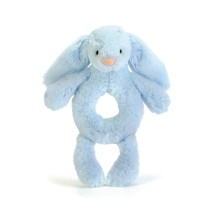 Jellycat, Bashful Blå Kanin Skallra 18 cm