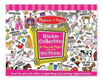 Melissa & Doug, Klistermärken, Djur och prinsessor, 700 st