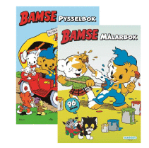Bamse, Målarbok och pysselbok, 96+48 sidor