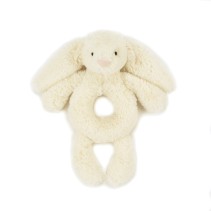 Jellycat, Bashful Vit Kanin Skallra 18 cm
