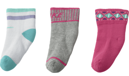 Nike, Babystrumpor, 3-pack, Multicolor