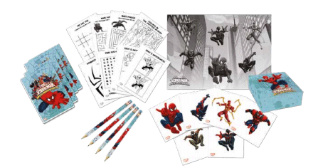 Spiderman Web Warriors, Aktivitetspaket, 16 delar