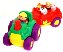 Keenway, Traktor med vagn, 37 cm