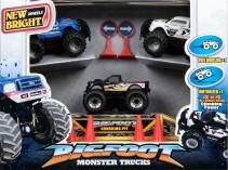 New Bright, 4×4 Big Foot Playset med 3 bilar