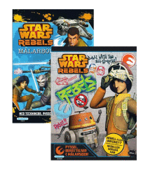 Star Wars Rebels, Målarbok och pysselbok med klistermärken, 48+64 sidor