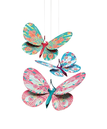 Djeco, Lightweights, Glitter butterflies