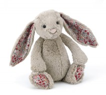 Jellycat, Bashful Blossom Beige Kanin, 18 cm