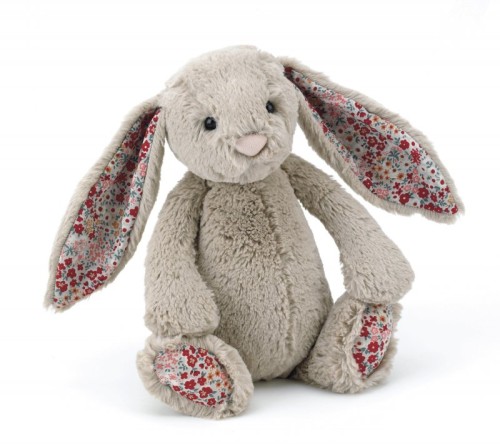 Jellycat, Bashful Blossom Beige Kanin, 18 cm