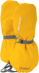 Didriksons, Regnvantar, Fleece Fodrade, Pileglove, Yellow