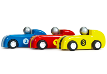Le Toy Van, 3 st Pullback Träbilar