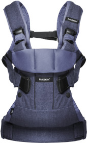 BABYBJÖRN, Bärsele One, Cotton Mix, Denimblå/Blå