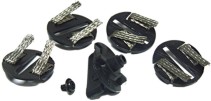 Scalextric Round Guide Blade + Braid 4-st + 1 screw, C8329