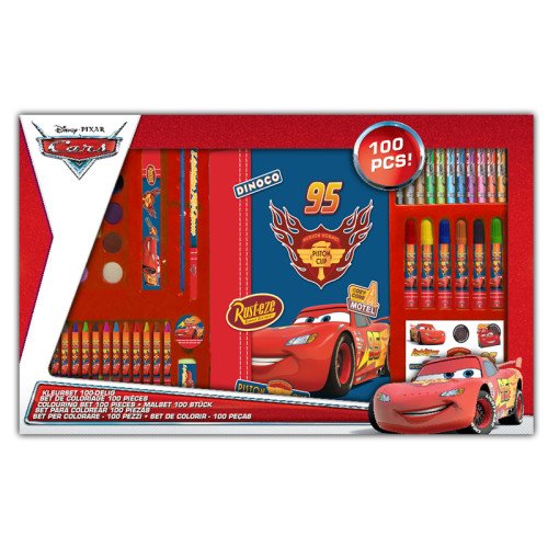 Disney Cars rit och målarset 100-pack