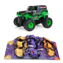 New Bright, Monster Jam, Grave Digger med ramp, 27 Mhz, 1:43