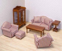 Melissa & Doug, Dockhusmöbler, Vardagsrum