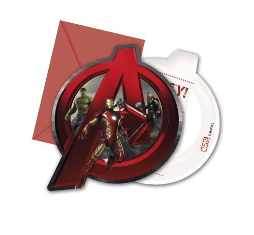 Avengers Ultron, Inbjudningskort, 6 st