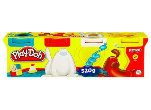 Play Doh, 4 st Klassiska Färger