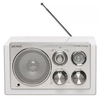 Denver Radio Vit pianolack