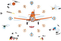 Disney Planes, Väggklocka Stickers