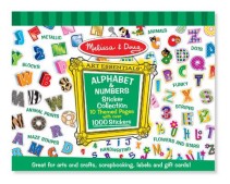 Melissa & Doug, Klistermärken, Bokstäver och siffror, 1000 st