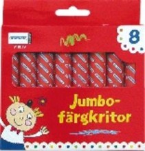 Jumbofärgkritor 8 st.