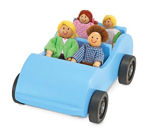 Melissa & Doug, Träbil med familj