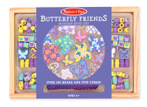 Melissa & Doug, Träpärlor, Fjärilar, 125 delar