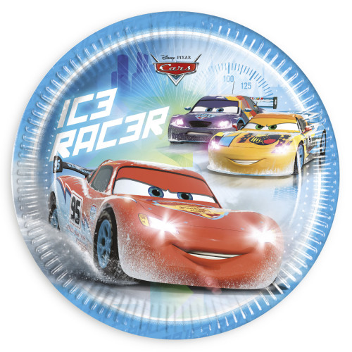 Disney Cars Ice Racers, Tallrik 23 cm, 8 st