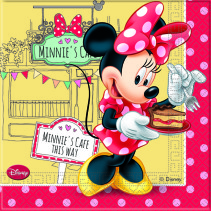 Disney Mimmi’s Cafe, Servetter 33×33 cm, 20 st