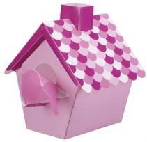 Kids Concept, Vägglampa fågelbo, Rosa