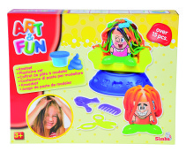 Art&Fun, Hårstudio med 4×50 g leklera
