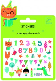 Djeco, Mini stickers, Födelsedag