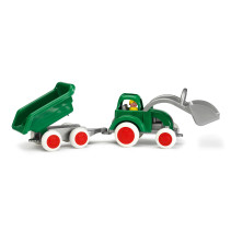 Traktor, Frontlastare med släp