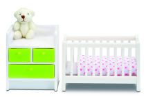 Lundby Småland Spjälsäng + skötbord