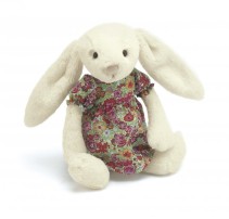 Jellycat, Bashful Floral Fashion Vit Kanin 23 cm