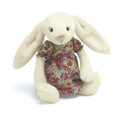 Jellycat, Bashful Floral Fashion Vit Kanin 23 cm