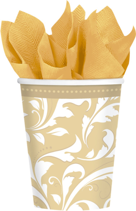 Elegant Guld, Mugg, 266 ml, 8 st