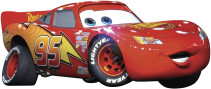 RoomMates, Väggdekal, Disney Pixar Cars, Lightning McQueen