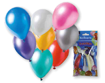 Ballonger, Metallic, 8 st