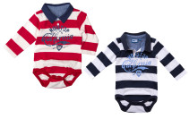 Max Collection, Långärmad body m. krage, 2-pack