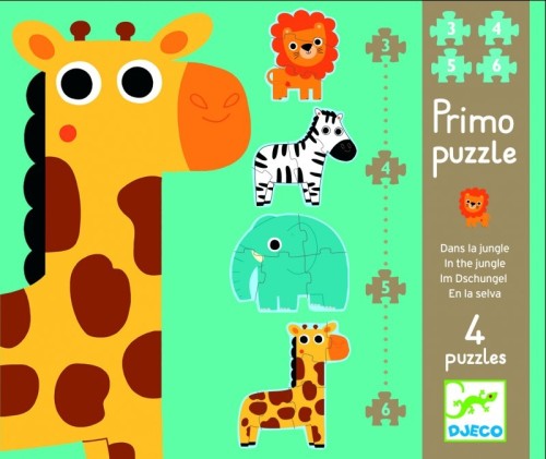 Djeco, I Djungeln, Fyra Pussel