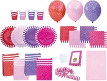 Jabadabado Kalasbox 67 delar rosa