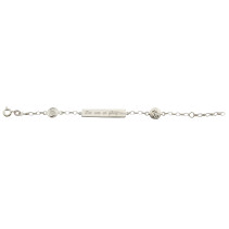 Barnkammaren, Armband, Silver, Platta med gravyr